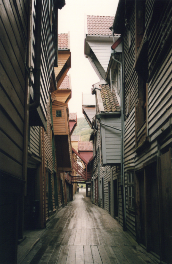 Bergen, ruelle de Bryggen